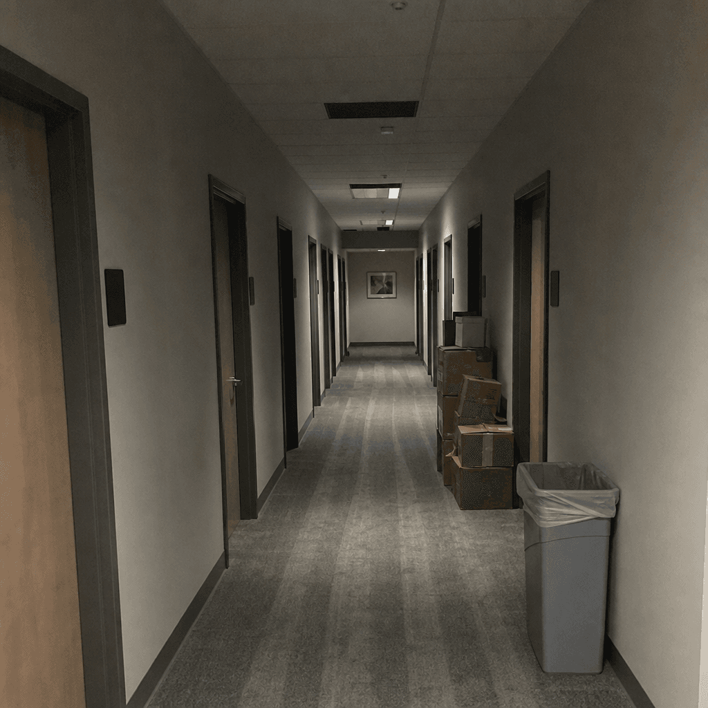 Corridor, floor 3, Northgate Medical Suites, 12 Feb 2026