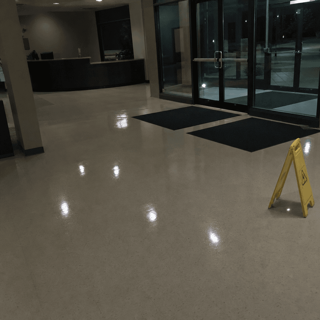 Lobby floor, drying, Northgate Medical Suites, 12 Feb 2026